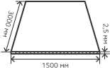 Лист нержавеющий  2,5х1500х3000 мм.  AISI 316Ti (08Х17Н13M2T) холоднокатаный,  матовый