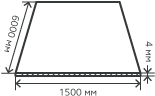 Лист нержавеющий  4х1500х6000  мм.  AISI 201 (12Х15Г9НД) холоднокатаный,  матовый